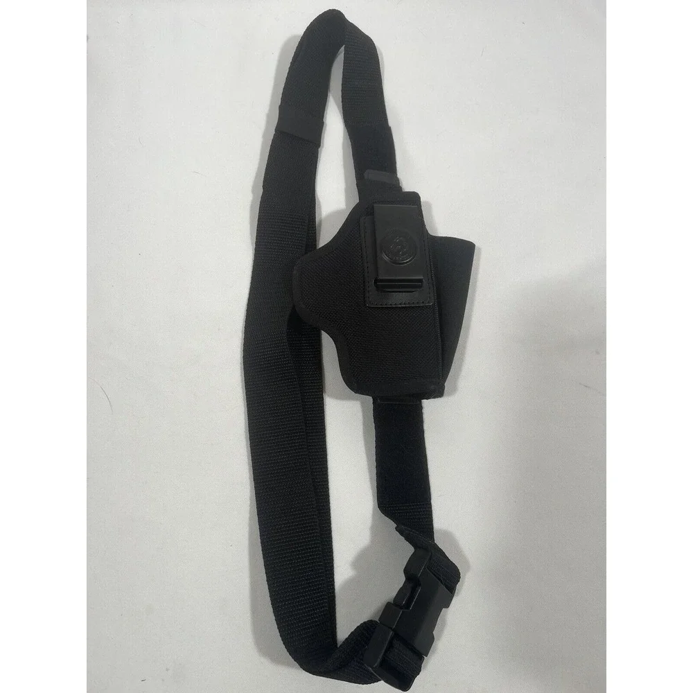 DeSantis Left Hand Holster Black Nylon Cordura Gun Holster Strap Concealed Carry